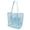 Sky Blue, variant on Beach Bag Mesh One Shoulder Tote Bag Women's Hand Wash Swimming Clothes Storage Bag Large And Small Hole With Zipper(One Size,Khaki)