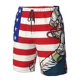 thumbnail image 4 of Balery American Astronaut Runs Forward Traje de Baño Estilo Hawaiano para Hombre, Shorts de Secado Rápido con Bolsillos-Large, 4 of 6