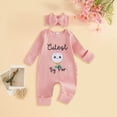 thumbnail image 2 of CAUYDY Boy Loungewear for Infant Preemie Long Sleeved Bodysuit for Girl Newborn Romper 0 3 6 9 Months 1T 2T Fall Winter Baby Sleepers Sizes NewBorn,Pink, 2 of 6