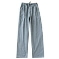 thumbnail image 5 of hotojiny Men's Cotton Pajama Pants Soft Pjs Lounge Bottoms with Pockets Lightweight Elastic Waist Sleepwear for Men, 5 of 5