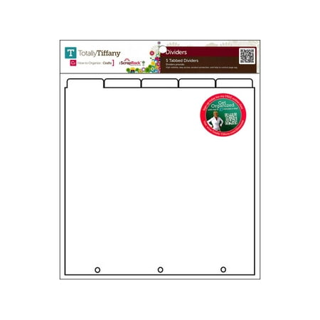 Totally Tiffany ScrapRack Tabbed Divider 5pc