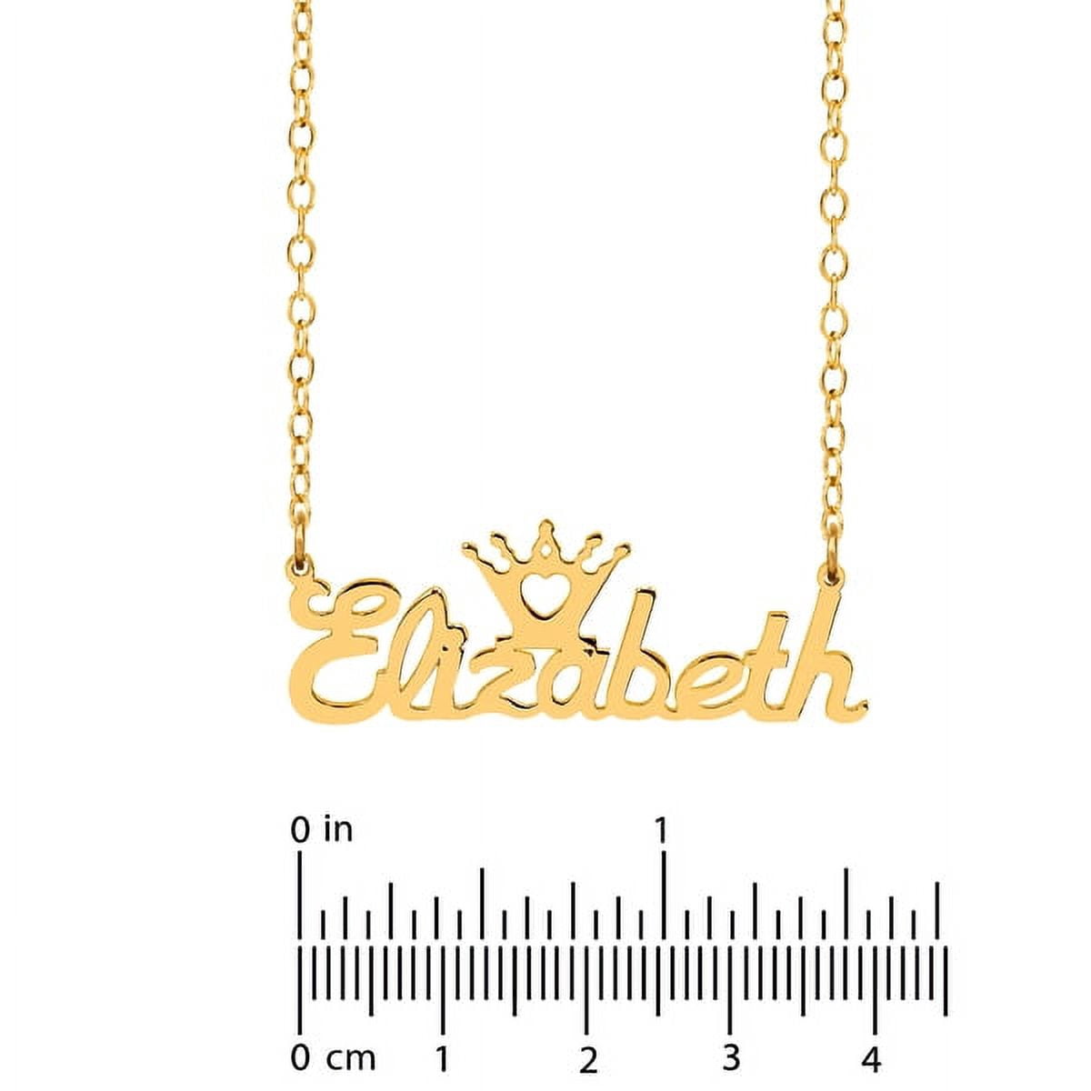 Personalized Crown Name Necklace