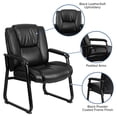 thumbnail image 3 of Scranton & Co Leather Office Chair in Black, 3 of 9