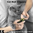 thumbnail image 4 of UYGDUY-3PCS Cat Grooming Supplies, Cat Brush & Nail Clipper/Trimmer & Flea Comb for Shedding Indoor Cats Essentials Stuff Accessories (Black), 4 of 4