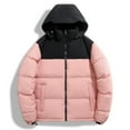 thumbnail image 3 of JIKNTTR Mens Hooded Puffer Jacket Fashion Loose Winter Fashion Daily Retro Casual Warm Hooded Down Jacket Stylish Windbreak Outerwear, 3 of 3