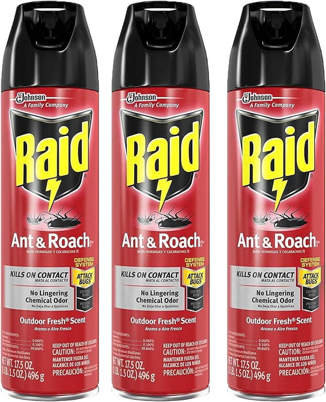 Raid Ant & Roach Killer Outdoor Fresh, 17.5 OZ (Pack - 3)