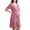 Hot Pink, variant on Annhoo Maternity Dress Short Sleeve V Neck Pleated Waist Knee Length Flowy Gowns Fall Casual Pregnancy Dress