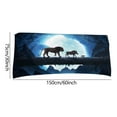 thumbnail image 3 of SDJMa Microfiber Beach Towels, Oversized, Quick Dry (30" x 60") Sand Proof, Absorbent, Compact, Beach Blanket, Lightweight Towel for The Swimming, Sports, Beach, Gym-Lion Printed, 3 of 9