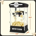 thumbnail image 6 of Big Bambino Retro 4oz Tabletop Popcorn Popper with Measuring Cups, Bags, and Removable Tray by Great Northern Popcorn (Black), 6 of 7