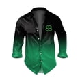 thumbnail image 2 of Blusa y camisa de manga larga con cuello vuelto para hombre, informal, a la moda, con botones, estampado degradado, camisa de manga larga con cuello vuelto, blusa de poliéster para hombre, 2 of 3