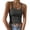 Dark Gray, variant on Womens Tank Tops U-Neck Ribbed Crop Tops for Women Stretchy Cropped Slim Camisole Tops for Women Summer Party Layering L Red