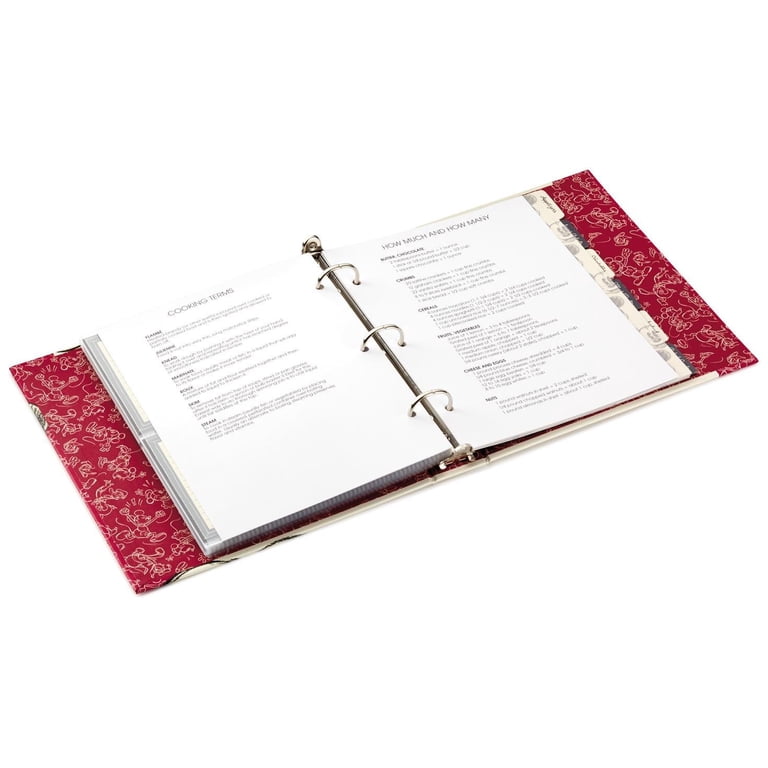 Hallmark Disney Mickey Mouse Recipe Organizer Book New - Walmart.com
