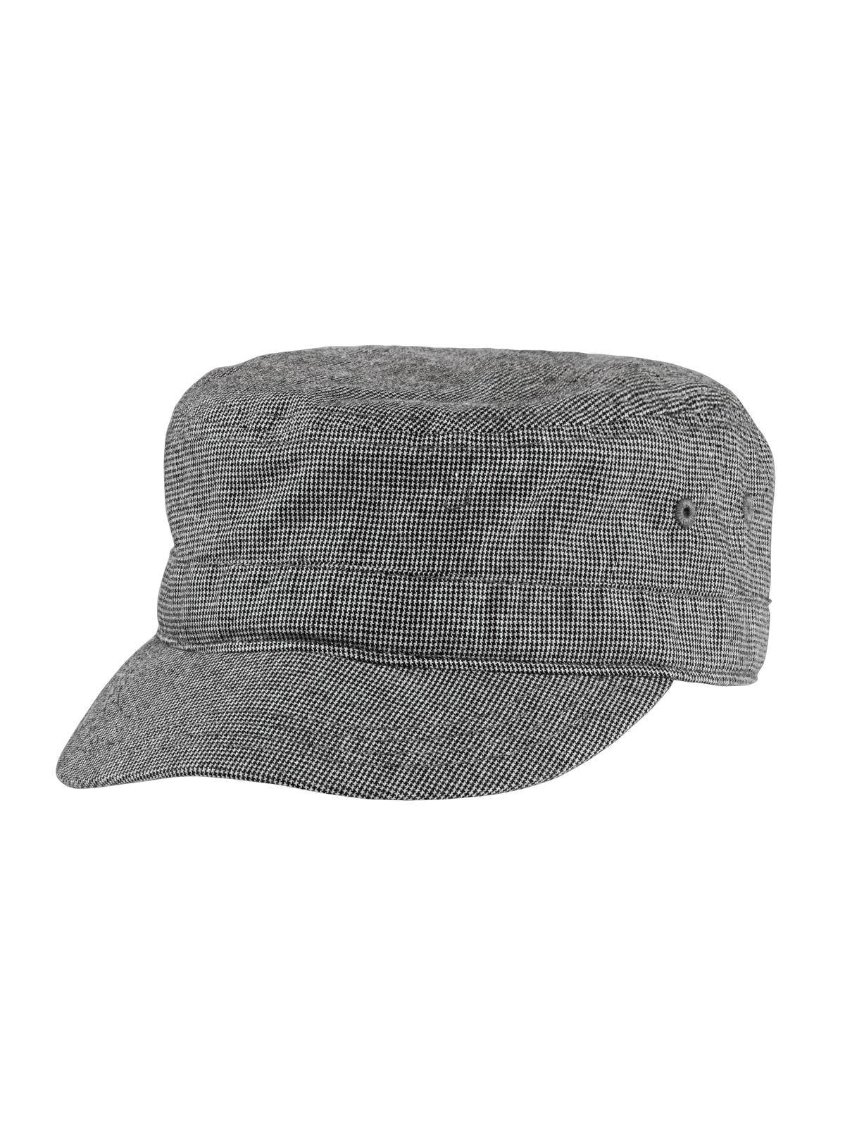 TOP HEADWEAR Houndstooth Military Hat 