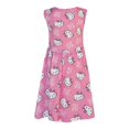 thumbnail image 2 of Vestido Hello Kitty Talla 8 Cuello Redondo Estampado con Caras Blancas con Rosa, 2 of 3