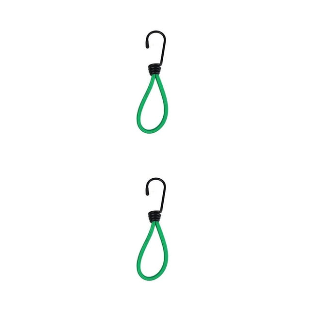 Transemion 2pcs Tente Élastique Corde Corde Extensible Résistant à l'Usure Forte Capacité Portante Vert 2Set