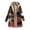 Red, variant on Fall Winter Fleece Jacket for Women Cotton and Linen Vintage Ethnic Printed Long Sleeve Hooded Pocket Plus Velvet Casual Buttons Warm Outwear Coat #A01-Green XL
