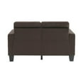 thumbnail image 5 of Pemberly Row Tufted Microfiber Loveseat in Chocolate, 5 of 7
