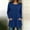 Blue, variant on Ribbed Knit Tunic Tops for Women Long Sleeve Crewneck Casual Pullover Shirts with Front Pockets Loose Fit Basic Blouses Fall Winter Clothes for Leggings