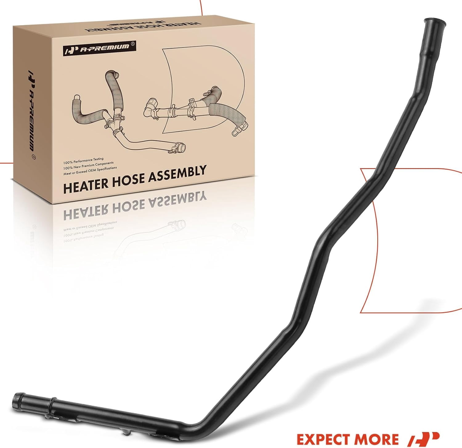 A-Premium HVAC Heater Hose Pipe Line Assembly Compatible with Ford F-150, F-150 Heritage, F-250 Super Duty, Expedition, E-150 Econoline, E-250, E-350 Club Wagon, Excursion & Lincoln Navigator, 5.4L