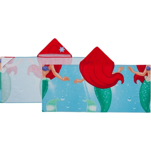 little mermaid hooded towel