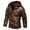 Brown, variant on Leather Coat Men Autumn Winter Large Size Washed Sports Leisure Casual Jacket Mens Winter Coats Khaki XXL