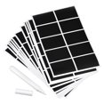 thumbnail image 1 of Unique Bargains Chalkboard Labels Blackboard Stickers 40x60mm No Word with Chalk Marker Count 200, 1 of 5