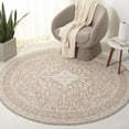 thumbnail image 2 of SAFAVIEH Willow Elvin Medallion Area Rug, Ivory/Sage, 6'3" x 6'3" Round, 2 of 8
