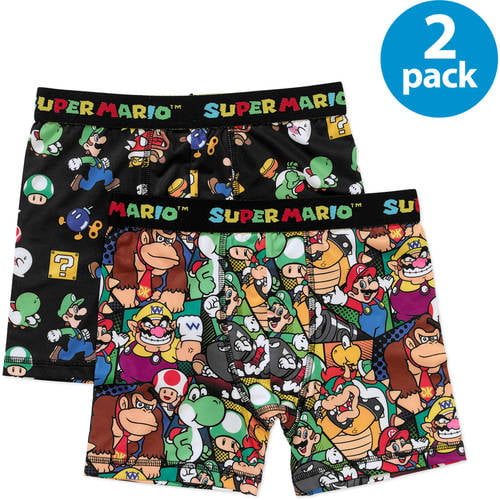 Boys Underwear 3pk Boxer Briefs Pokemon Flash Batman Teen Titan Paw Patrol Mario 
