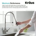 thumbnail image 6 of KRAUS Britt Single Handle Commercial Style Kitchen Faucet in Spot Free Stainless Steel Finish, 6 of 7