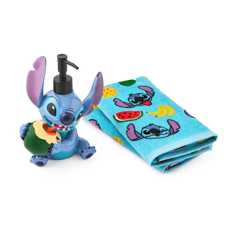 Lilo & Stitch Tropical Bath Set, 2 Hand Towels & Sculpted Lotion
