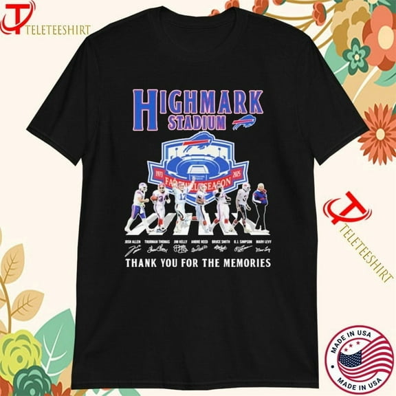 Buffa lo Bills High Mark Stadium Farewell Tour 1973 2025 Thank You T-Shirt