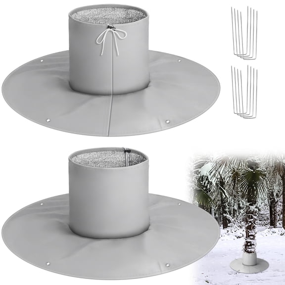 Homesteed Tree Root Protector Winter Tree Cover Antifreeze Wrap with Ground Nails Durable Frost Protection for Trees Shrubs and Plants