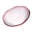 thumbnail image 2 of EeaseMX Plato de fruta de plástico transparente con diseño de escamas, para aperitivos, frutos secos y dulces, para ensalada (rosa), 2 of 7