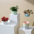 thumbnail image 3 of Plastic Self-absorbent Hanging Basket Hanging Flowerpot, 3 of 17