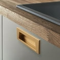 thumbnail image 2 of fastboy Sleek Single Hole Drawer Handle Backplates For Minimalist Look Through Bolts For Door Handles 145mm black, 2 of 6