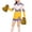 Gold, variant on Hihipz Toddler Girls Outfits Sets Dress With Handballs Set Kids Girls European Cheerleading Team Role Playing Stage Performance Competition Carnival Party Sets,2Pc,5 -6 Years