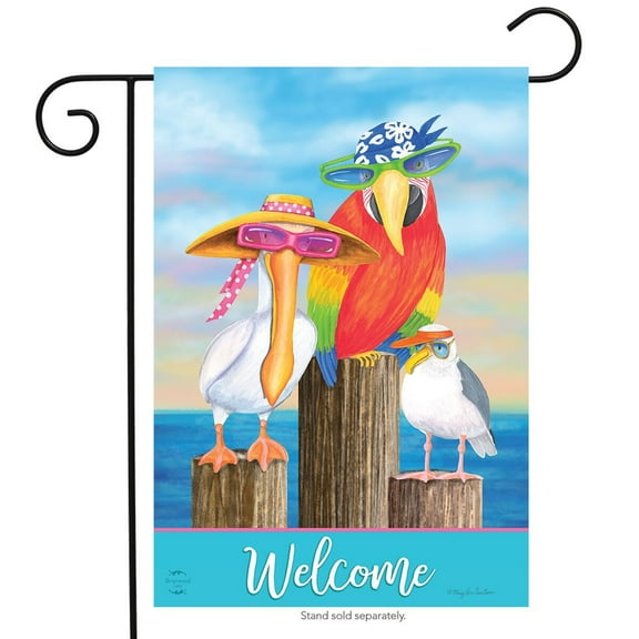 Briarwood Lane Coastal Bird Welcome Summer Garden Flag