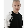 thumbnail image 4 of No Boundaries All Gender Fleece Crewneck Sweatshirt with Long Sleeves, Men's and Big Men’s, 4 of 4