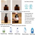 thumbnail image 4 of Foaming Hand Soap Bottle 2 PCS,15 Oz Liquid Soap Hand Aanitizer Bottle,Refillable Foaming Soap Dispenser,Durable Plastic Foaming Bottle,Container for Essential Oil,Shampoo,Dish Soap (Brown), 4 of 7