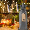 thumbnail image 4 of Burlap Wine Bags Drawstring Wine Bottle Bag with Tags for Gift, 4 of 9