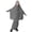 Grey, variant on Girls Prayer Dress Muslim Abaya with Hijab 2pcs for Teen Girl Long Sleeve Islami𝐜 Maxi Set Arabic Ramadan Jilbab Eid Clothing