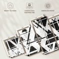 thumbnail image 6 of Elephant Stock Geometric Abstract Triangles Wall Art - Horizontal Multi Panel Canvas - Living Room Wall Decor - Abstract Multi Panel - White And Gray Decor - 68" x 30", 6 of 8