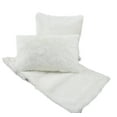 thumbnail image 3 of NoÃ«l Blanc Faux Fur Design White Holiday Christmas Throw Pillow (17"x17" Pillow Case), 3 of 3