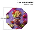 thumbnail image 2 of Kdxio Fruit Parfait Colorful Funny Coasters,4 Pcs Leather Coasters,Housewarming Gifts,Protect Furniture from Water Marks Scratch and Damage, 2 of 6