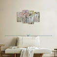 thumbnail image 2 of Elephant Stock Spring Splash Abstract Wall Art - Horizontal Multi Panel Canvas - Lobby Wall Decor - Abstract Multi Panel - Gray And Beige Decor By Jacqueline Ellens - 30" x 18", 2 of 4