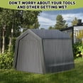 thumbnail image 7 of Yesfashion Yesfashion 8x12x7 ft Portable Shed, Outdoor Storage Shelter,Heavy Duty Waterproof Storage Tent Sheds with Roll-up Zipper Door, for Motorcycle, Bike, Garden Tools, 7 of 7