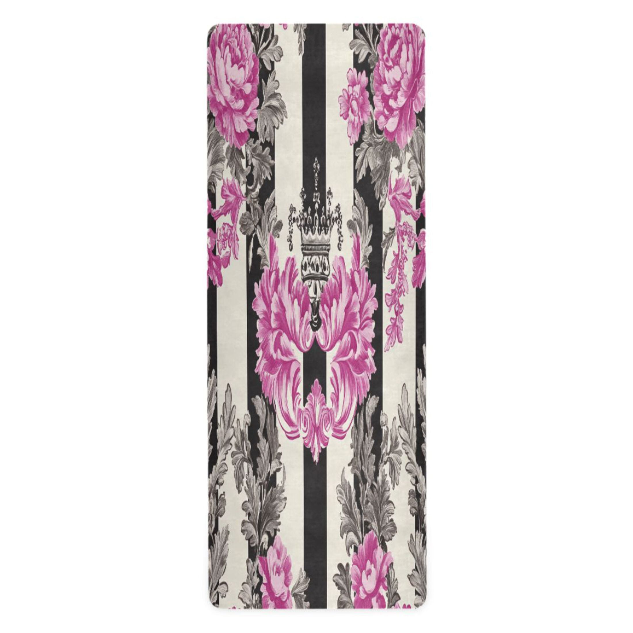 BZSMCE Yoga Mat Women Floral Crown Fitness Mat
