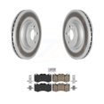 thumbnail image 1 of Transit Auto Front Coated Disc Brake Rotors and Ceramic Pads Kit for Car Land Rover Range Sport with 363mm Diameter Rotor KGA-100032, 1 of 11