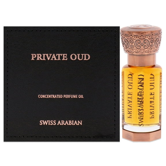 Swiss Arabian Private Oud, Arabian Perfume Oil for Women and Men, 0.4 oz