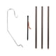 thumbnail image 5 of Soporte para linterna de camping, ligero, plegable, para colgar, con estaca Café, 5 of 9